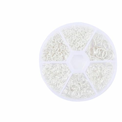 4/5/6/7/8/10 mm offene Biegeringe zur Schmuckherstellung, Bronze, Gold, Silber, offen, Spaltringe, Verbindungsschlaufe, DIY-Befunde, 1 Set Box-01SL 4/5/6/7/8/10 mm offene Biegeringe zur Schmuckherstellung, Bronze, Gold, Silber, offen, Spaltringe, Verbindungsschlaufe, DIY-Befunde, 1 Set Box-01SL von TBSKUY