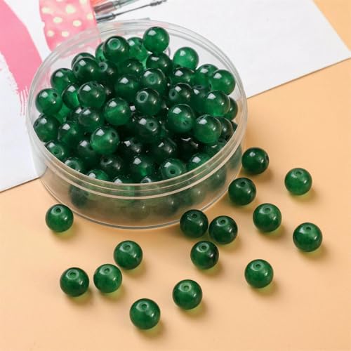 4/6/8/10 mm Glasgelee, bemalte Jade-Imitat-Perlen für die Herstellung von DIY-Schmuck, Armbänder, Halsketten, Ohrringe, Zubehör, 10/20/50/100 Stück, DGN, 6 mm, 100 Stück 4/6/8/10 mm Glasgelee, bemalte Jade-Imitat-Perlen für die Herstellung von DIY-Schmuck, Armbänder, Halsketten, Ohrringe, Zubehör, 10/20/50/100 Stück, DGN, 6 mm, 100 Stück von TBSKUY