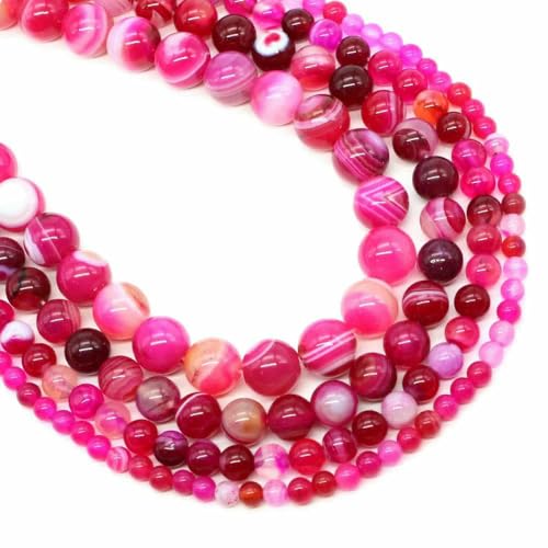4/6/8/10 mm Tigerauge-Perlen, Naturstein, Heilkristall, Quarz, rund, lose Abstandsperlen für Schmuckherstellung, DIY-Armband, Halskette – rosa gestreifter Achat – 10 mm, 35–39 Stück 4/6/8/10 mm Tigerauge-Perlen, Naturstein, Heilkristall, Quarz, rund, lose Abstandsperlen für Schmuckherstellung, DIY-Armband, Halskette – rosa gestreifter Achat – 10 mm, 35–39 Stück von TBSKUY