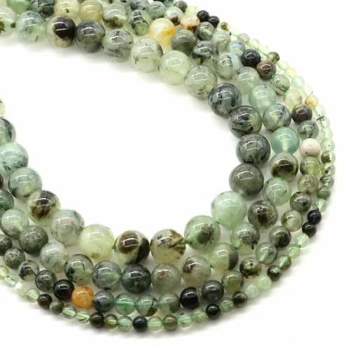 4/6/8/10 mm Tigerauge-Perlen, Naturstein, Heilkristall, Quarz, rund, lose Abstandsperlen zur Schmuckherstellung, DIY-Armband, Halskette, Prehnit, 8 mm, 45–48 Stück 4/6/8/10 mm Tigerauge-Perlen, Naturstein, Heilkristall, Quarz, rund, lose Abstandsperlen zur Schmuckherstellung, DIY-Armband, Halskette, Prehnit, 8 mm, 45–48 Stück von TBSKUY