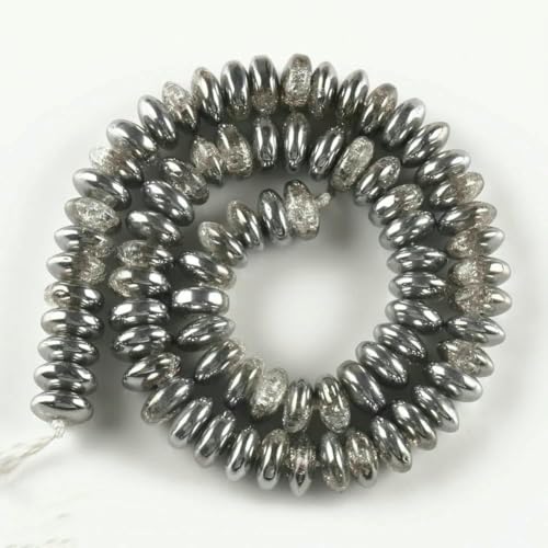 4 6 8 10 12 mm weiße, gesprungene Kristallperlen, runde, lose Abstandsperlen zur Schmuckherstellung, DIY-Armbandanhänger, Zubehör, 15 Zoll, versilbertes Rondell, 12 mm (ca. 28 Stüc 4 6 8 10 12 mm weiße, gesprungene Kristallperlen, runde, lose Abstandsperlen zur Schmuckherstellung, DIY-Armbandanhänger, Zubehör, 15 Zoll, versilbertes Rondell, 12 mm (ca. 28 Stüc von TBSKUY