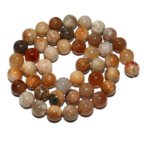 4 6 8 10 mm natürliche schwarze Lava-Tigeraugen-Achat-Jade-Massenperlen aus losem Stein für die Herstellung von Armbändern und Halsketten, Schmuckmaterial – Chrysanthemenstein – von TBSKUY