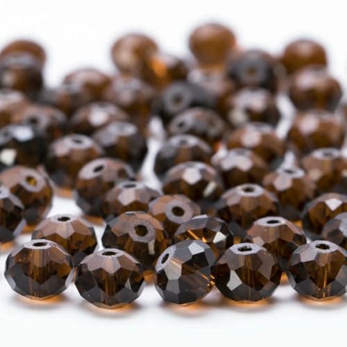 4 6 8 10 mm tschechische lose Rondell-Kristallperlen zur Schmuckherstellung, DIY-Handarbeiten, AB-Farben, Spacer, facettierte Glasperlen, Großhandels-BZ1200-16-4,0 mm-120 Stück von TBSKUY