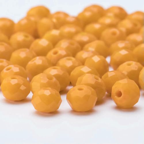 4 6 8 10 mm tschechische lose Rondell-Kristallperlen zur Schmuckherstellung, DIY-Handarbeiten, AB-Farben, Spacer, facettierte Glasperlen, Großhandels-BZ1200-23-8 mm-68 Stück von TBSKUY