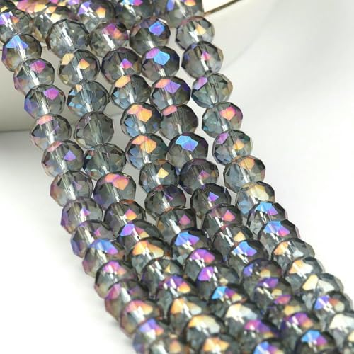 4 6 8 mm Rondelle Österreichische facettierte Kristallperlen AB Farbe Runde Glasperlen Lose Abstandsperlen für Schmuckherstellung DIY-Farbe 26–8 mm ca. 68 Stück 4 6 8 mm Rondelle Österreichische facettierte Kristallperlen AB Farbe Runde Glasperlen Lose Abstandsperlen für Schmuckherstellung DIY-Farbe 26–8 mm ca. 68 Stück von TBSKUY