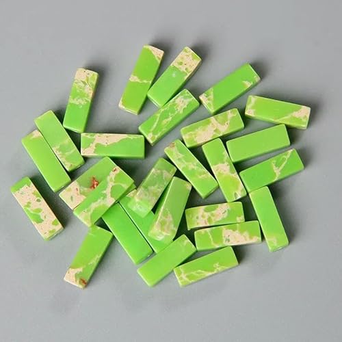 4 x 13,0 mm quadratische Röhrenperle, Naturstein, Lapislazuli, Achate, rechteckige, flache Perlen, Anhänger für Schmuckherstellung, DIY-Wickelarmband, Chakra-Armband, Bulk-2, Grün, Imperial, 1–4 x 4 x 13,0 mm quadratische Röhrenperle, Naturstein, Lapislazuli, Achate, rechteckige, flache Perlen, Anhänger für Schmuckherstellung, DIY-Wickelarmband, Chakra-Armband, Bulk-2, Grün, Imperial, 1–4 x von TBSKUY