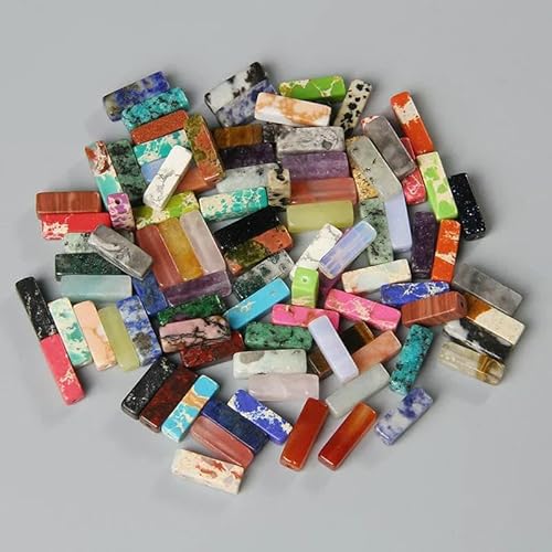 4 x 13,0 mm quadratische Röhrenperle, Naturstein, Lapislazuli, Achate, rechteckige flache Perlen, Anhänger für Schmuckherstellung, DIY-Wickel-Chakra-Armband, Großpackung, 3 gemischt, 4 x 13,0 mm, c 4 x 13,0 mm quadratische Röhrenperle, Naturstein, Lapislazuli, Achate, rechteckige flache Perlen, Anhänger für Schmuckherstellung, DIY-Wickel-Chakra-Armband, Großpackung, 3 gemischt, 4 x 13,0 mm, c von TBSKUY