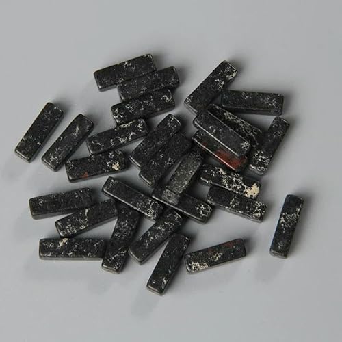 4 x 13,0 mm quadratische Röhrenperle, Naturstein, Lapislazuli, Achate, rechteckige flache Perlen, Anhänger für Schmuckherstellung, DIY-Wickelarmband, Chakra-Armband, Großpackung, 7 Schwarz imperial von TBSKUY