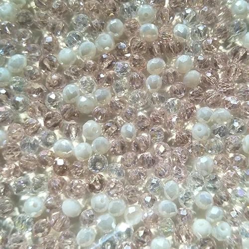 4 x 3,0 mm Kristallperlen und facettiertes Porzellan, Lasso, Halskette, Schmuckzubehör, Abstandshalter, Ohrring, Armband, Zubehör, Bildfarbe_c, 3 x 4,0 mm, 125 Stück 4 x 3,0 mm Kristallperlen und facettiertes Porzellan, Lasso, Halskette, Schmuckzubehör, Abstandshalter, Ohrring, Armband, Zubehör, Bildfarbe_c, 3 x 4,0 mm, 125 Stück von TBSKUY