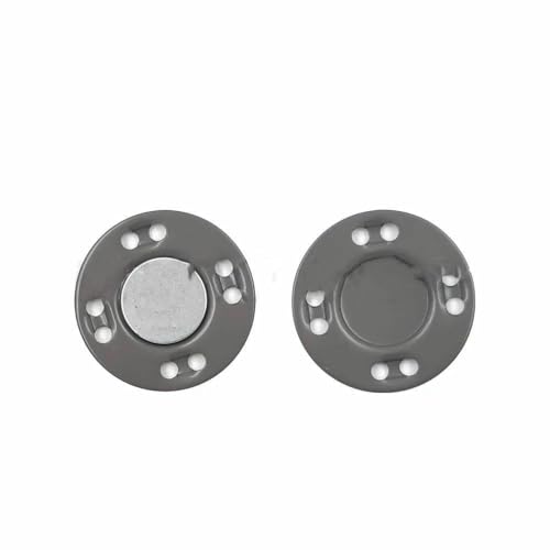 5 Paar Magnetknöpfe, unsichtbare Metallknöpfe, Nähzubehör für Jacken, Mäntel, Strickjacken, Taschen, handgefertigte DIY-Nähknöpfe, Dunkelgrau, 20 mm 5 Paar Magnetknöpfe, unsichtbare Metallknöpfe, Nähzubehör für Jacken, Mäntel, Strickjacken, Taschen, handgefertigte DIY-Nähknöpfe, Dunkelgrau, 20 mm von TBSKUY