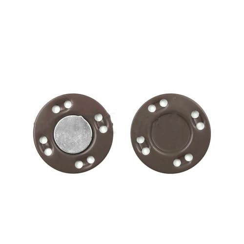 5 Paar Magnetknöpfe, unsichtbare Metallknöpfe, Nähzubehör für Jacken, Mäntel, Strickjacken, Taschen, handgefertigte DIY-Nähknöpfe, Kaffeebraun, 25 mm 5 Paar Magnetknöpfe, unsichtbare Metallknöpfe, Nähzubehör für Jacken, Mäntel, Strickjacken, Taschen, handgefertigte DIY-Nähknöpfe, Kaffeebraun, 25 mm von TBSKUY
