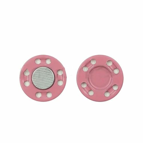 5 Paar Magnetknöpfe, unsichtbare Metallknöpfe, Nähzubehör für Jacken, Mäntel, Strickjacken, Taschen, handgefertigte DIY-Nähknöpfe, Pink, 25 mm 5 Paar Magnetknöpfe, unsichtbare Metallknöpfe, Nähzubehör für Jacken, Mäntel, Strickjacken, Taschen, handgefertigte DIY-Nähknöpfe, Pink, 25 mm von TBSKUY