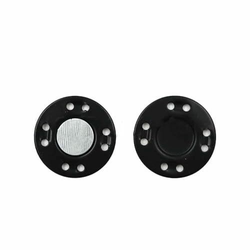 5 Paar Magnetknöpfe, unsichtbare Metallknöpfe, Nähzubehör für Jacken, Mäntel, Strickjacken, Taschen, handgefertigte DIY-Nähknöpfe, Schwarz, 12,5 mm 5 Paar Magnetknöpfe, unsichtbare Metallknöpfe, Nähzubehör für Jacken, Mäntel, Strickjacken, Taschen, handgefertigte DIY-Nähknöpfe, Schwarz, 12,5 mm von TBSKUY