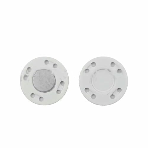 5 Paar Magnetknöpfe, unsichtbare Metallknöpfe, Nähzubehör für Jacken, Mäntel, Strickjacken, Taschen, handgefertigte DIY-Nähknöpfe, Weiß, 12,5 mm 5 Paar Magnetknöpfe, unsichtbare Metallknöpfe, Nähzubehör für Jacken, Mäntel, Strickjacken, Taschen, handgefertigte DIY-Nähknöpfe, Weiß, 12,5 mm von TBSKUY