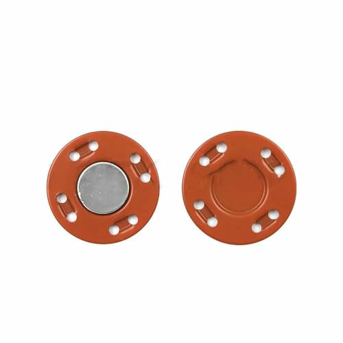 5 Paar Magnetknöpfe, unsichtbare Metallknöpfe, Nähzubehör für Jacken, Mäntel, Strickjacken, Taschen, handgefertigte DIY-Nähknöpfe, braun, 20 mm 5 Paar Magnetknöpfe, unsichtbare Metallknöpfe, Nähzubehör für Jacken, Mäntel, Strickjacken, Taschen, handgefertigte DIY-Nähknöpfe, braun, 20 mm von TBSKUY