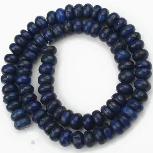 5 x 8 mm Naturstein-Rondelle-Perlen, Turmalin, Citrin, Angelit, Tigerauge, Abakus, Quarz, lose Perlen zum Selbermachen von Armbändern, Lapislazuli 5 x 8 mm Naturstein-Rondelle-Perlen, Turmalin, Citrin, Angelit, Tigerauge, Abakus, Quarz, lose Perlen zum Selbermachen von Armbändern, Lapislazuli von TBSKUY