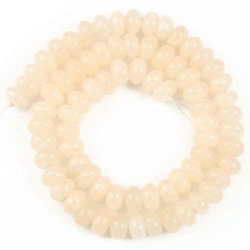 5 x 8 mm Naturstein-Rondelle-Perlen, Turmalin, Citrin, Angelit, Tigerauge, Abakus-Quarz, lose Perlen für die Herstellung von Armbändern – Gelber Angelit 5 x 8 mm Naturstein-Rondelle-Perlen, Turmalin, Citrin, Angelit, Tigerauge, Abakus-Quarz, lose Perlen für die Herstellung von Armbändern – Gelber Angelit von TBSKUY