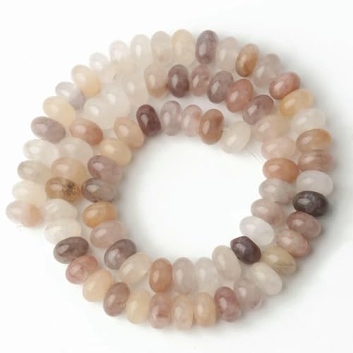 5 x 8 mm Naturstein-Rondelle-Perlen, Turmalin, Citrin, Angelit, Tigerauge, Abakus-Quarz, lose Perlen für die Herstellung von Armbändern – Rosa Aventurin 5 x 8 mm Naturstein-Rondelle-Perlen, Turmalin, Citrin, Angelit, Tigerauge, Abakus-Quarz, lose Perlen für die Herstellung von Armbändern – Rosa Aventurin von TBSKUY