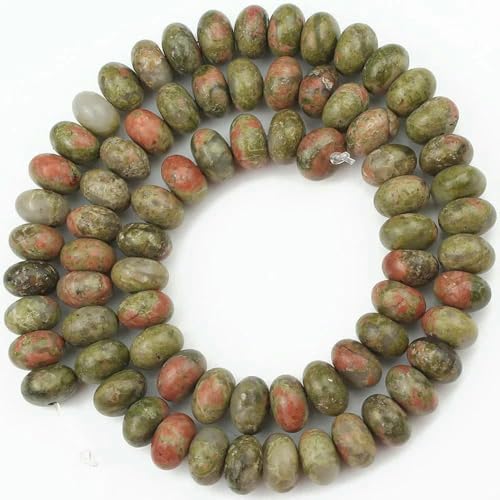 5 x 8 mm Naturstein-Rondelle-Perlen, Turmalin, Citrin, Angelit, Tigerauge, Abakus-Quarz, lose Perlen für die Herstellung von Armbändern – Unakit 5 x 8 mm Naturstein-Rondelle-Perlen, Turmalin, Citrin, Angelit, Tigerauge, Abakus-Quarz, lose Perlen für die Herstellung von Armbändern – Unakit von TBSKUY