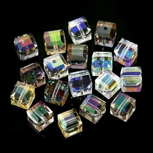 50/100 Stück 4/6/8 mm Kristallperlen AB Bunter Würfel Österreich für die Schmuckherstellung Glasperlen DIY Armband Ohrringe Halskette-Mix-8 mm-50 Stück 50/100 Stück 4/6/8 mm Kristallperlen AB Bunter Würfel Österreich für die Schmuckherstellung Glasperlen DIY Armband Ohrringe Halskette-Mix-8 mm-50 Stück von TBSKUY