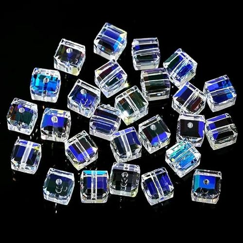 50/100 Stück 4/6/8 mm Kristallperlen AB Bunter Würfel Österreich zur Schmuckherstellung Glasperlen DIY Armband Ohrringe Halskette-1-8 mm-50 Stück 50/100 Stück 4/6/8 mm Kristallperlen AB Bunter Würfel Österreich zur Schmuckherstellung Glasperlen DIY Armband Ohrringe Halskette-1-8 mm-50 Stück von TBSKUY