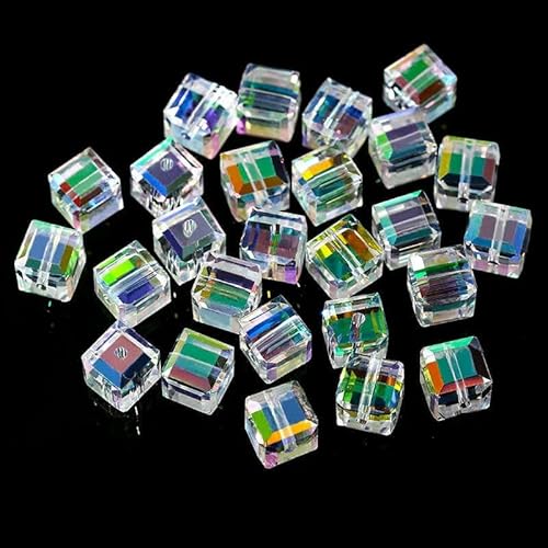 50/100 Stück 4/6/8 mm Kristallperlen AB Bunter Würfel Österreich zur Schmuckherstellung Glasperlen DIY Armband Ohrringe Halskette-Farbe 6–8 mm-50 Stück 50/100 Stück 4/6/8 mm Kristallperlen AB Bunter Würfel Österreich zur Schmuckherstellung Glasperlen DIY Armband Ohrringe Halskette-Farbe 6–8 mm-50 Stück von TBSKUY