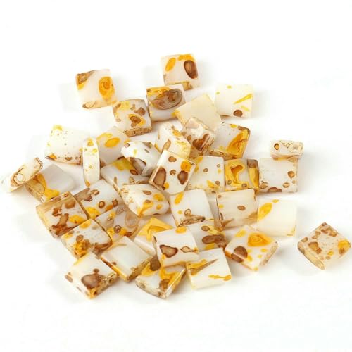 50/100 Stück Glasperlen mit zwei Löchern, 5 x 5 x 2 mm, würfelförmig, flach, quadratisch, Abstandsperlen, 2 Löcher, für Schmuckherstellung, Armbänder, DIY, Charms, Basteln, Punkte 6–5 x 5 x 2 mm, 5 50/100 Stück Glasperlen mit zwei Löchern, 5 x 5 x 2 mm, würfelförmig, flach, quadratisch, Abstandsperlen, 2 Löcher, für Schmuckherstellung, Armbänder, DIY, Charms, Basteln, Punkte 6–5 x 5 x 2 mm, 5 von TBSKUY