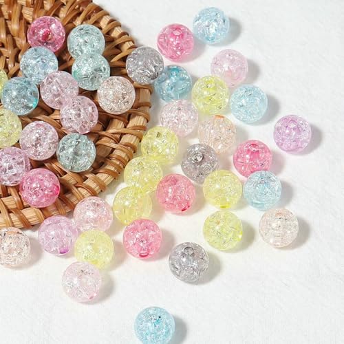 50–100 Stück/Los 6 8 10 12 mm runde Crackle-Perlen, lose Abstandshalter aus Acryl zur Schmuckherstellung, Perlen, DIY-Armband, Halskette, gemischte Farbe, 8 mm x 100 Stück 50–100 Stück/Los 6 8 10 12 mm runde Crackle-Perlen, lose Abstandshalter aus Acryl zur Schmuckherstellung, Perlen, DIY-Armband, Halskette, gemischte Farbe, 8 mm x 100 Stück von TBSKUY