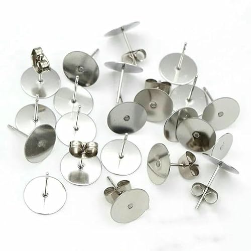 50–100 Stück/Los Goldfarbene Ohrstecker aus Edelstahl, blanke Post-Base-Pins mit Ohrstecker-Befunden, Ohrrücken für DIY-Schmuckherstellung, 10 mm x 100 Stück 50–100 Stück/Los Goldfarbene Ohrstecker aus Edelstahl, blanke Post-Base-Pins mit Ohrstecker-Befunden, Ohrrücken für DIY-Schmuckherstellung, 10 mm x 100 Stück von TBSKUY