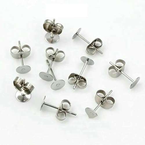 50–100 Stück/Los Goldfarbene Ohrstecker aus Edelstahl, blanke Post-Base-Pins mit Ohrstecker-Befunden, Ohrrücken für DIY-Schmuckherstellung, 5 mm x 100 Stück 50–100 Stück/Los Goldfarbene Ohrstecker aus Edelstahl, blanke Post-Base-Pins mit Ohrstecker-Befunden, Ohrrücken für DIY-Schmuckherstellung, 5 mm x 100 Stück von TBSKUY
