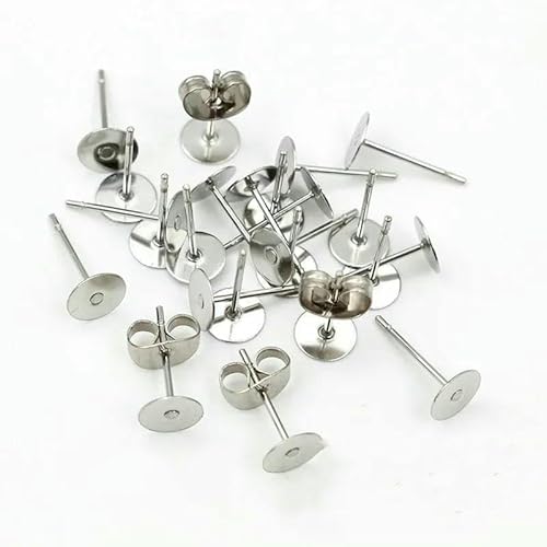 50–100 Stück/Los Goldfarbene Ohrstecker aus Edelstahl, blanke Post-Base-Pins mit Ohrstecker-Befunden, Ohrrücken für DIY-Schmuckherstellung, 6 mm x 100 Stück 50–100 Stück/Los Goldfarbene Ohrstecker aus Edelstahl, blanke Post-Base-Pins mit Ohrstecker-Befunden, Ohrrücken für DIY-Schmuckherstellung, 6 mm x 100 Stück von TBSKUY
