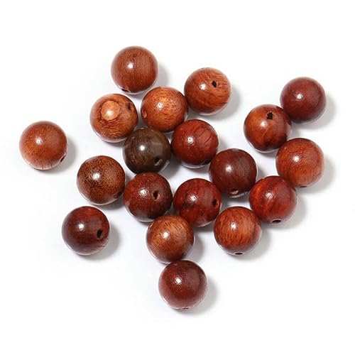 50–100 Stück/Los natürliche Rosenholzperlen, lose Abstandshalter, Holzperlen für die Schmuckherstellung, handgefertigtes DIY-Armbandzubehör, 10 mm (50 Stück) von TBSKUY