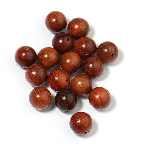 50–100 Stück/Los natürliche Rosenholzperlen, lose Abstandshalter, Holzperlen für die Schmuckherstellung, handgefertigtes DIY-Armbandzubehör, 12 mm (50 Stück) von TBSKUY