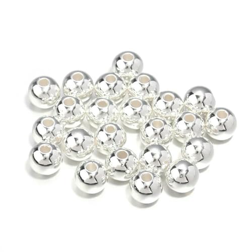 50–1000 Stück/Los ABS-Imitationsperlen, farbige runde Acryl-Abstandshalterperlen für die Schmuckherstellung, DIY-Charm-Armband-Ohrringe, Silber, 4,0 mm, 1000 Stück 50–1000 Stück/Los ABS-Imitationsperlen, farbige runde Acryl-Abstandshalterperlen für die Schmuckherstellung, DIY-Charm-Armband-Ohrringe, Silber, 4,0 mm, 1000 Stück von TBSKUY