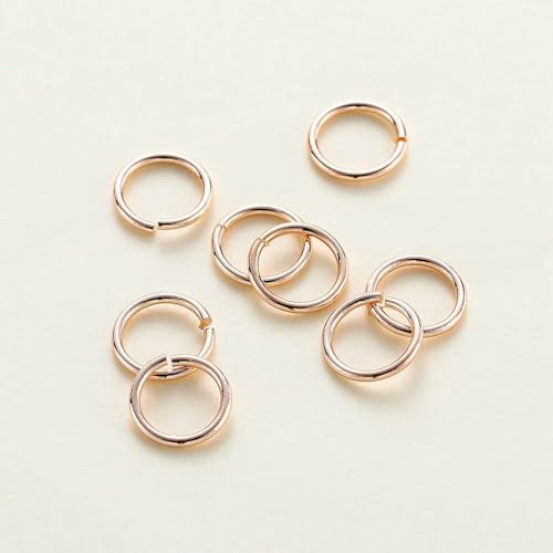 50–200 Stück/Los 14 Karat/18 Karat Echtgold plattiertes Messing Offener Biegering Geteilte Verbindungsringe für DIY-Schmuckherstellungszubehör-Roségold-1,0 x 10 mm 50 Stück 50–200 Stück/Los 14 Karat/18 Karat Echtgold plattiertes Messing Offener Biegering Geteilte Verbindungsringe für DIY-Schmuckherstellungszubehör-Roségold-1,0 x 10 mm 50 Stück von TBSKUY
