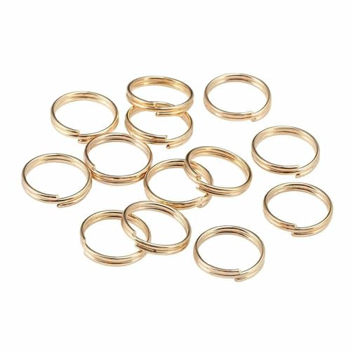 50–200 Stück/Los 4–20 mm offene Biegeringe, Doppelschlaufen, Spaltringe, Verbinder für DIY-Schmuckherstellung, Zubehör – KC Gold – 12 mm x 200 Stück 50–200 Stück/Los 4–20 mm offene Biegeringe, Doppelschlaufen, Spaltringe, Verbinder für DIY-Schmuckherstellung, Zubehör – KC Gold – 12 mm x 200 Stück von TBSKUY