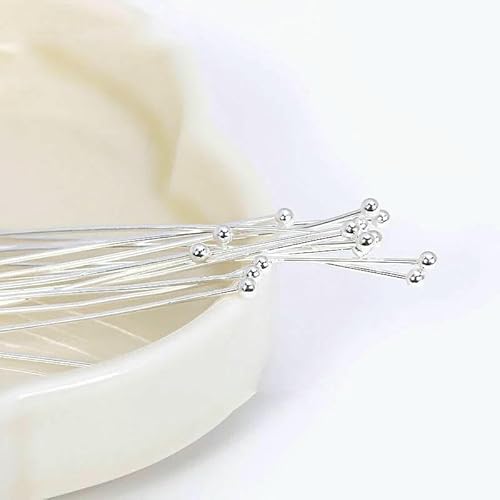50 Stück/Los 18K Vergoldete Augennadel/Kugelkopfnadel/Flachkopfnadel Zubehör für Schmuck,Nadeln zur Schmuckherstellung,DIY Zubehör-Versilbert-0,6mmX50mm-50 STÜCK 50 Stück/Los 18K Vergoldete Augennadel/Kugelkopfnadel/Flachkopfnadel Zubehör für Schmuck,Nadeln zur Schmuckherstellung,DIY Zubehör-Versilbert-0,6mmX50mm-50 STÜCK von TBSKUY