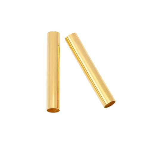 50 Stück 4x30mm Kupfer Spacer Perlen Verbinder Gerades Rohr Für DIY Armband Ohrringe Halskette Schmuckherstellung -GD 50 Stück 4x30mm Kupfer Spacer Perlen Verbinder Gerades Rohr Für DIY Armband Ohrringe Halskette Schmuckherstellung -GD von TBSKUY