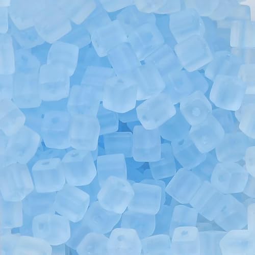 50 Stück 5 x 5 mm quadratische Rocailles-Perlen aus Milchglas zur Herstellung von Armbändern, Schmuckherstellung, farbige Kristallperlen, handgefertigtes DIY-Zubehör, Blau, 5 x 5 m 50 Stück 5 x 5 mm quadratische Rocailles-Perlen aus Milchglas zur Herstellung von Armbändern, Schmuckherstellung, farbige Kristallperlen, handgefertigtes DIY-Zubehör, Blau, 5 x 5 m von TBSKUY