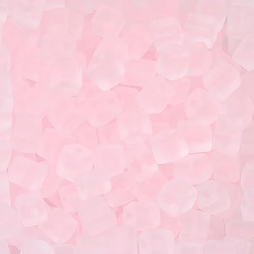 50 Stück 5 x 5 mm quadratische Rocailles-Perlen aus Milchglas zur Herstellung von Armbändern, Schmuckherstellung, farbige Kristallperlen, handgefertigtes DIY-Zubehör, Pink, 5 x 5 m 50 Stück 5 x 5 mm quadratische Rocailles-Perlen aus Milchglas zur Herstellung von Armbändern, Schmuckherstellung, farbige Kristallperlen, handgefertigtes DIY-Zubehör, Pink, 5 x 5 m von TBSKUY