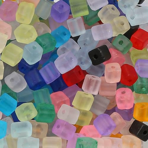 50 Stück 5 x 5 mm quadratische Rocailles-Perlen aus Milchglas zur Herstellung von Armbändern, Schmuckherstellung, farbige Kristallperlen, handgefertigtes DIY-Zubehör, gemischte Far 50 Stück 5 x 5 mm quadratische Rocailles-Perlen aus Milchglas zur Herstellung von Armbändern, Schmuckherstellung, farbige Kristallperlen, handgefertigtes DIY-Zubehör, gemischte Far von TBSKUY