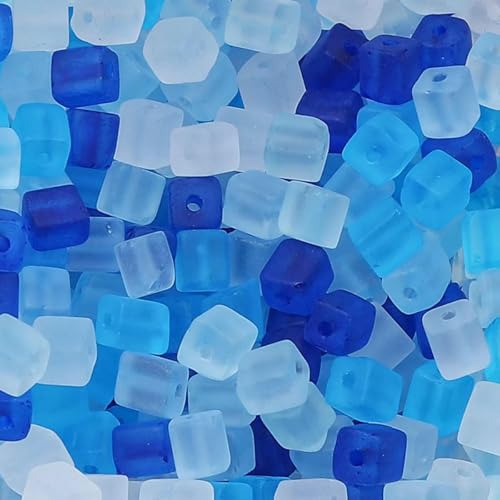 50 Stück 5 x 5 mm quadratische Rocailles-Perlen aus Milchglas zur Herstellung von Armbändern, Schmuckherstellung, farbige Kristallperlen, handgefertigtes DIY-Zubehör, gemischte Far 50 Stück 5 x 5 mm quadratische Rocailles-Perlen aus Milchglas zur Herstellung von Armbändern, Schmuckherstellung, farbige Kristallperlen, handgefertigtes DIY-Zubehör, gemischte Far von TBSKUY