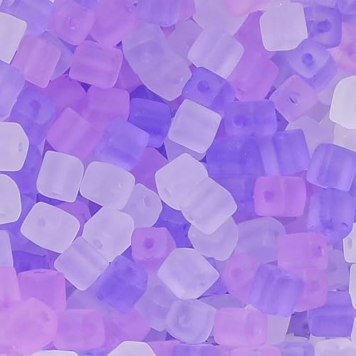 50 Stück 5 x 5 mm quadratische Rocailles-Perlen aus Milchglas zur Herstellung von Armbändern, Schmuckherstellung, farbige Kristallperlen, handgefertigtes DIY-Zubehör, gemischte Far 50 Stück 5 x 5 mm quadratische Rocailles-Perlen aus Milchglas zur Herstellung von Armbändern, Schmuckherstellung, farbige Kristallperlen, handgefertigtes DIY-Zubehör, gemischte Far von TBSKUY