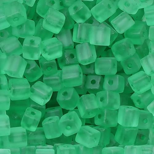 50 Stück 5 x 5 mm quadratische Rocailles-Perlen aus Milchglas zur Herstellung von Armbändern, Schmuckherstellung, farbige Kristallperlen, handgefertigtes DIY-Zubehör – Dunkelgrün 50 Stück 5 x 5 mm quadratische Rocailles-Perlen aus Milchglas zur Herstellung von Armbändern, Schmuckherstellung, farbige Kristallperlen, handgefertigtes DIY-Zubehör – Dunkelgrün von TBSKUY