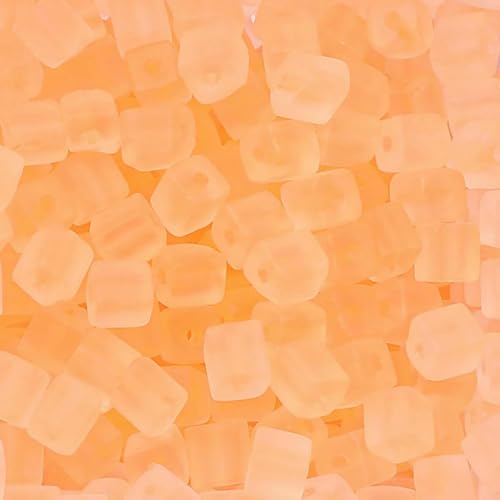 50 Stück 5 x 5 mm quadratische Rocailles-Perlen aus Milchglas zur Herstellung von Armbändern, Schmuckherstellung, farbige Kristallperlen, handgefertigtes DIY-Zubehör – Orangegelb 50 Stück 5 x 5 mm quadratische Rocailles-Perlen aus Milchglas zur Herstellung von Armbändern, Schmuckherstellung, farbige Kristallperlen, handgefertigtes DIY-Zubehör – Orangegelb von TBSKUY
