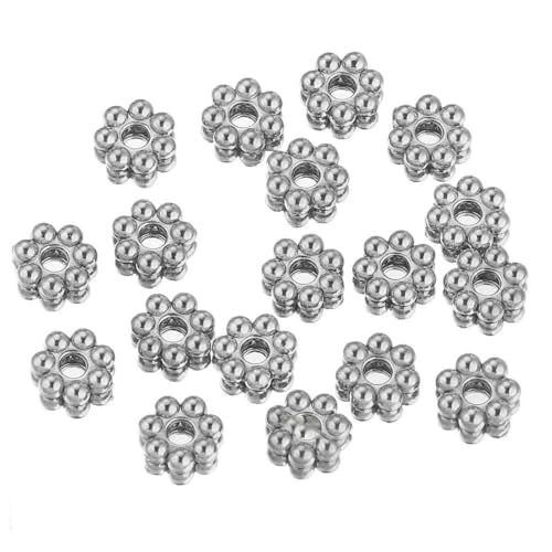50 Stück Edelstahl-Abstandshalterperlen in Schneeflocken-Blumenform, vergoldet, lose Perlenkappe für DIY-Handarbeiten, Schmuckherstellung, Armband, S6 mm 50 Stück Edelstahl-Abstandshalterperlen in Schneeflocken-Blumenform, vergoldet, lose Perlenkappe für DIY-Handarbeiten, Schmuckherstellung, Armband, S6 mm von TBSKUY
