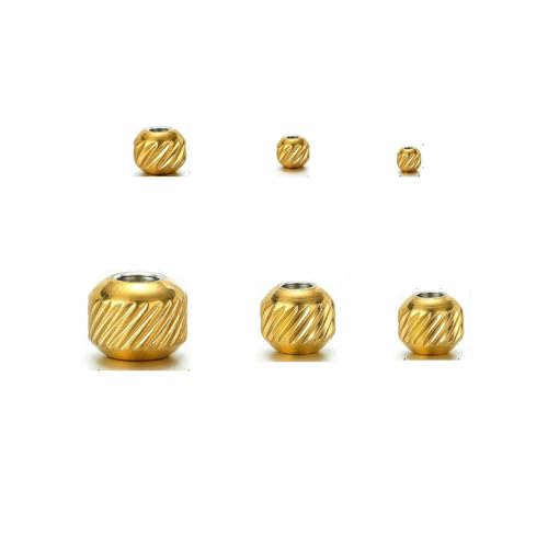 50 Stück Edelstahlperlen, 4,0 mm, 6 mm, 8 mm, Schraubzylinder, Rohr, Abstandshalter, lose Perlen für DIY-Schmuck, Halsketten, Armband-Befunde – Goldfarbene schräge Maserung – 8 x 6,5 x 3,3,0 mm Lo 50 Stück Edelstahlperlen, 4,0 mm, 6 mm, 8 mm, Schraubzylinder, Rohr, Abstandshalter, lose Perlen für DIY-Schmuck, Halsketten, Armband-Befunde – Goldfarbene schräge Maserung – 8 x 6,5 x 3,3,0 mm Lo von TBSKUY