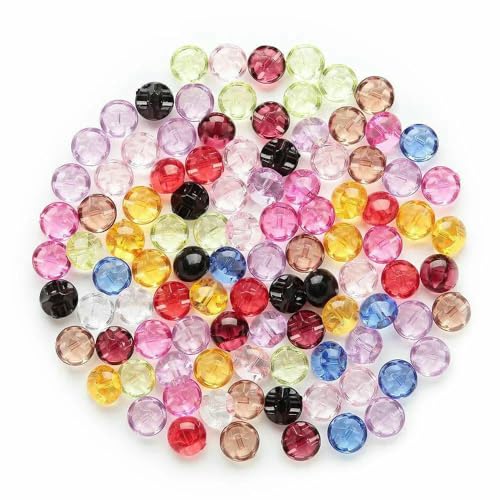 50 Stück Schaftfarbe optional/Mix Pilz gewölbte runde Acryl-Stoffknöpfe zum Nähen zu Hause Scrapbooking Dekor Kleidung 12 mm-Mix von TBSKUY
