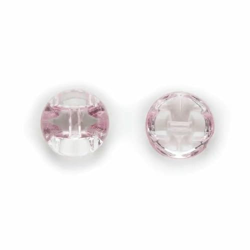 50 Stück Schaftfarbe optional/Mix Pilz gewölbte runde Acryl-Stoffknöpfe zum Nähen zu Hause Scrapbooking Dekor Kleidung 12 mm-Rosa von TBSKUY