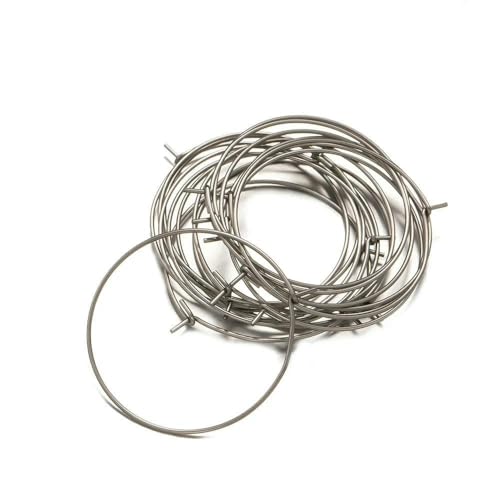 50 Stück hypoallergene runde Creolen aus Edelstahl für DIY-Ohranhänger, Weinglas-Charm, Schmuckherstellung, Silber, 25 mm 50 Stück hypoallergene runde Creolen aus Edelstahl für DIY-Ohranhänger, Weinglas-Charm, Schmuckherstellung, Silber, 25 mm von TBSKUY